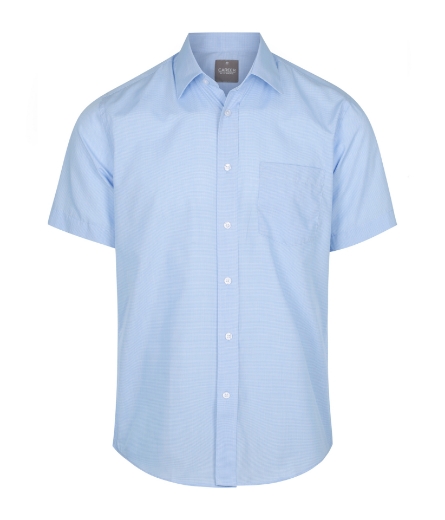 Picture of Gloweave Mens Windsor Puppy Tooth Check Short Sleeve Shirt